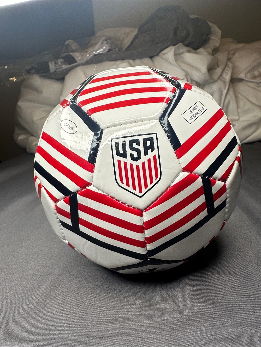 FIFA 2026 TEAM USA Crest MINI Soccer Ball - Red, White & Navy